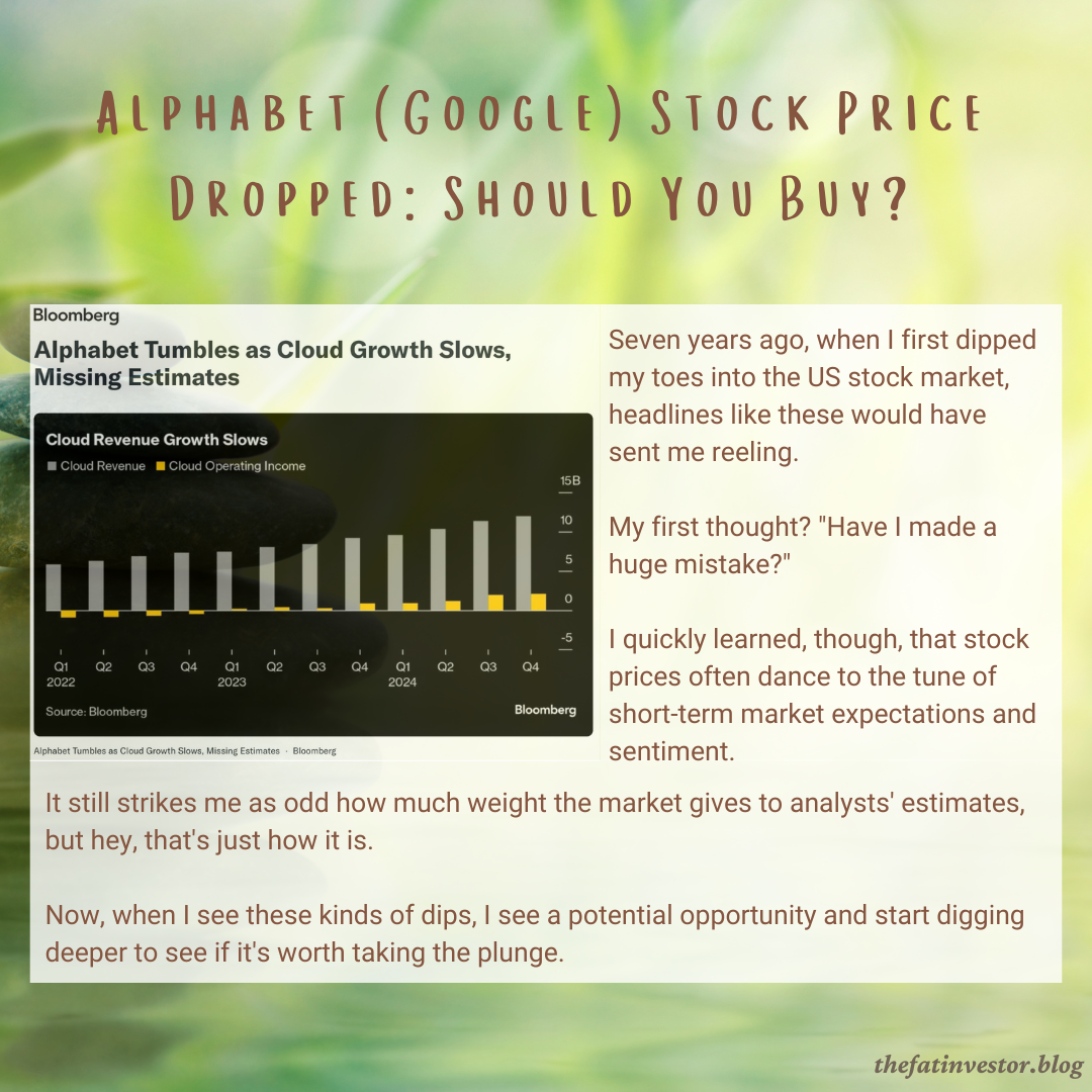 Alphabet (Google) Stock Price Dropped: Should You Buy? (The Smart Investor)  – The Fat Investor